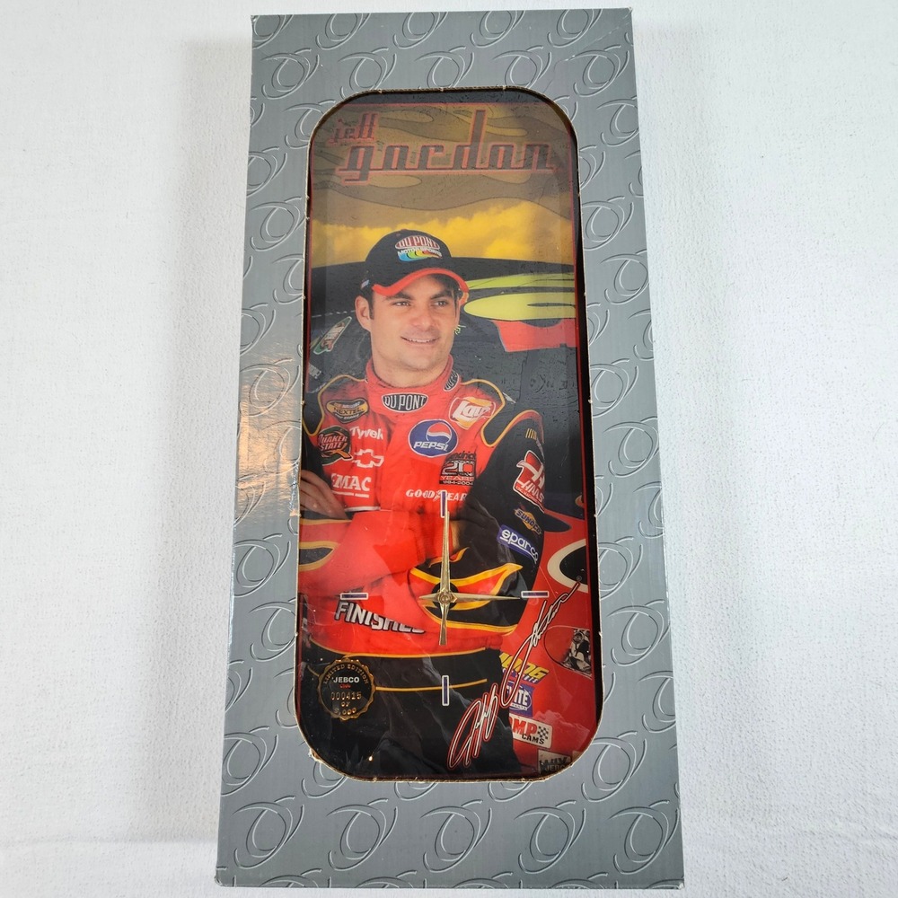 JEBCO Clocks Jeff Gordon NASCAR Wall Clock‎ Limited Edition 415/5000 24 DuPont